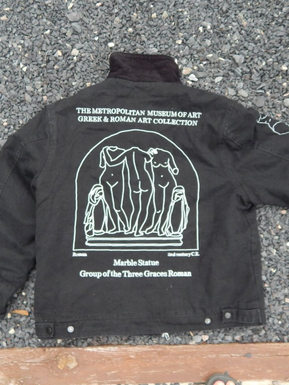 The Met x PacSun Statue Roman Metropolitan Museum of Art Jacket Large Pac Sun **